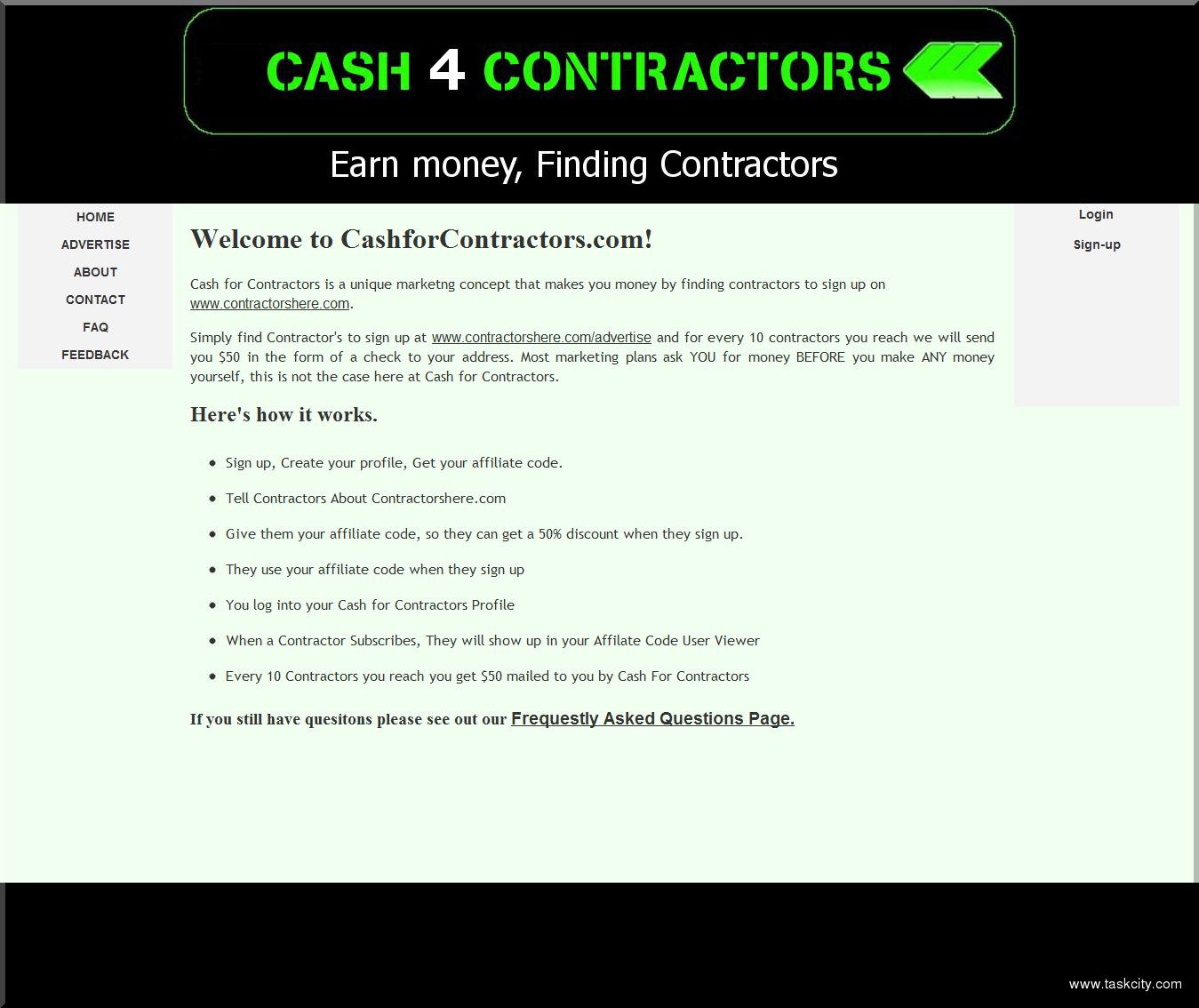 Cash 4 contractors